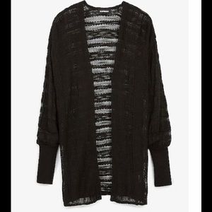 Express Open stitch Balloon Sleeve Cardigan